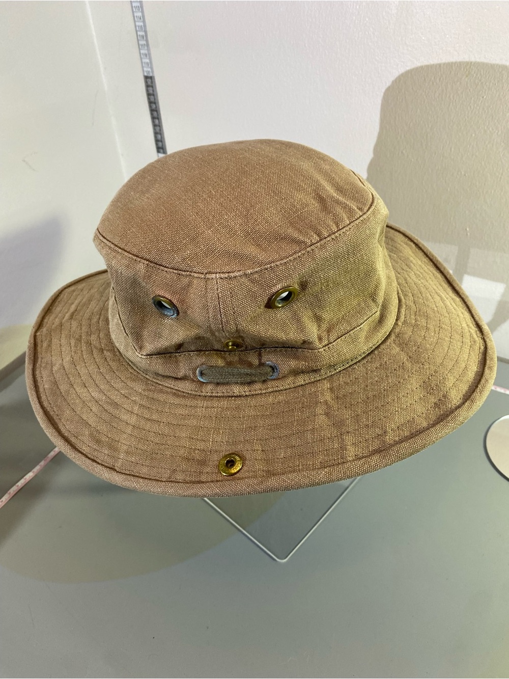 The Tilley Hemp Hat Men's 71/2 Canvas Boonie Hat in Tan - Outdoor Sun Protection